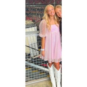 Boutique Pink Sparkle Dress!